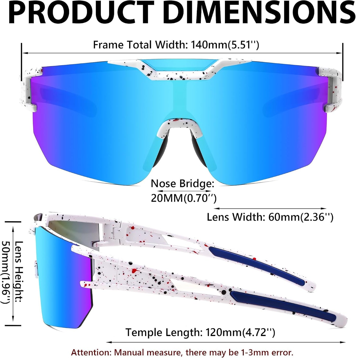 商品图片 39 | B0DBVLTVQD | FEISEDY Kids Sunglasses Youth Baseball Sun Glasses, UV400 Sports Cycling Softball Sunglasses for Adult Boys Girls B0227