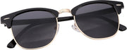 ÉÌƷͼƬ 2 | B01NCJS1IB | FEISEDY Vintage Half Frame Rimmed Sunglasses Men Women Classic Sun Glasses with Metal Rivets B1510