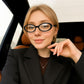 商品图片 22 | B0F6MW26L2 | FEISEDY Oval Blue Light Glasses for Woman Vintage Small Face Lightweight Eyeglasses Retro Nerd Y2K Frame B0290