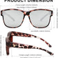 商品图片 5 | B0GQH1CMTJ | FEISEDY Fit Over Glasses Polarized Sunglasses Oversized Square UV400 B0250