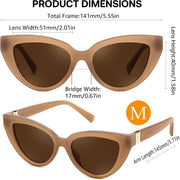 ÉÌƷͼƬ 12 | B0GVF3CZ9N | FEISEDY Cat eye Sunglasses Polarized and Retro Stylish for Women Men B0428