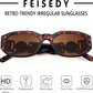 商品图片 42 | B0B5V7T75J | FEISEDY Retro Trendy Rectangle Sunglasses Women Men Narrow Shades B2322