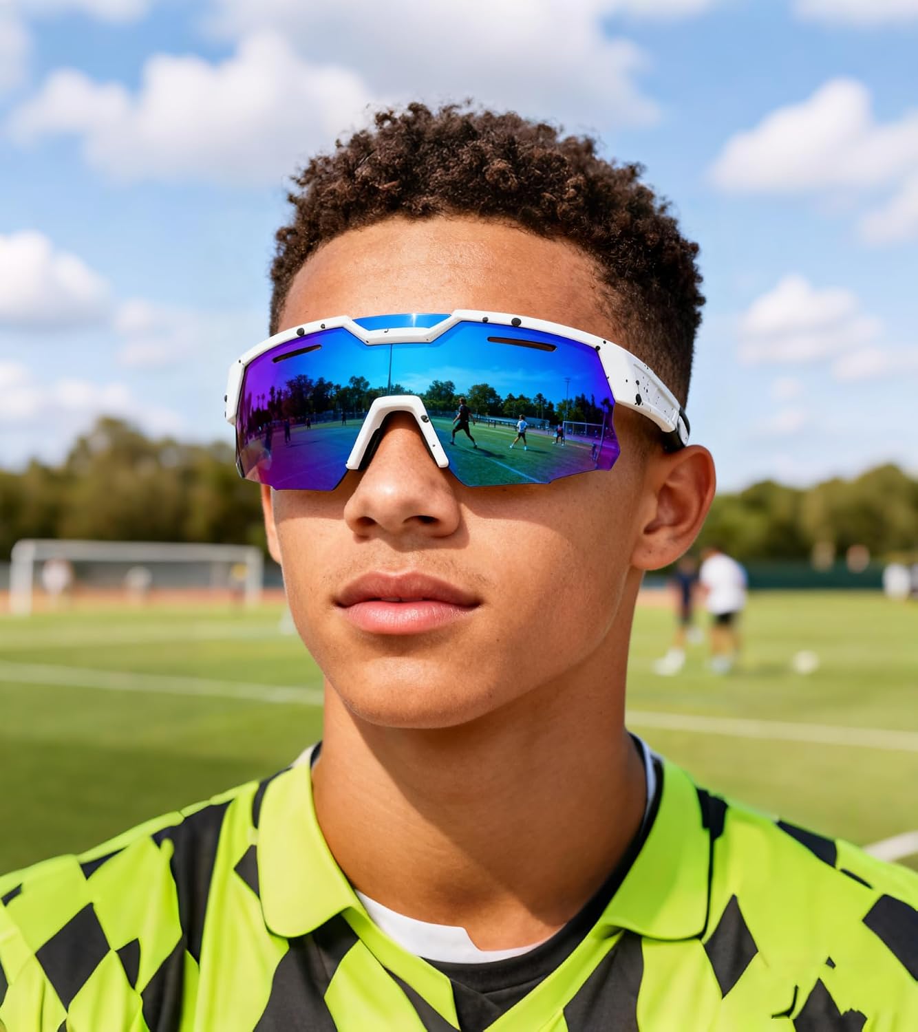 商品图片 9 | B0D78P6WRV | FEISEDY Kids Teens Baseball Polarized Sunglasses Sports Cycling Glasses for Youth Boys Girls Age 8-16 B0157