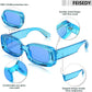商品图片 25 | B0B12FXZW5 | FEISEDY Rectangle Sunglasses for Women Men Retro Y2k 90s Thick Frame Chunky Square Sunglasses UV400 Protection B2307