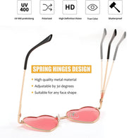 ÉÌƷͼƬ 23 | B0CGZFPWJZ | FEISEDY Polarized Heart Sunglasses for Women Men, UV400 Protection B2851