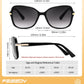 商品图片 5 | B0GT132JWH | FEISEDY Women Bifocal Sunglasses Reader UV400 Protection B0351 | Butterfly Sun Reader, Fashion Outdoor Reading Glasses
