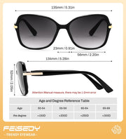 ÉÌƷͼƬ 13 | B0GT113NVN | FEISEDY Women Bifocal Sunglasses Reader UV400 Protection B0351