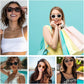 商品图片 13 | B0CSJQ26W8 | FEISEDY Octagon Sunglasses for Women - Thick Frame Fashion Rectangle Sun Glasses - Summer UV400 Protection