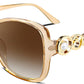 Elegant Champagne / 61 Millimeters | B0BJ6ZQL9H | FEISEDY Women's Fashion Sunglasses, Oversized Square Frame with Pearl Sparkling, Polarized UV Protection B2821