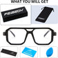 商品图片 7 | B0D3P82MGV | FEISEDY Blue Light Blocking Glasses, Aviator Frame Computer Reading/Gaming/TV/Phones Glasses for Women Men B0165