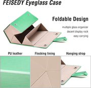 ÉÌƷͼƬ 37 | B0CSFHKMSS | FEISEDY Sunglasses Organizer 5 Slots Travel Glasses Case,Hanging Eyewear Holder Fashionable PU Leather Eyeglass Case B0087