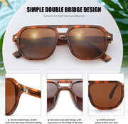 ÉÌƷͼƬ 42 | B0DSH2BVX5 | FEISEDY Polarized Aviator Sunglasses Men Women, Retro 70s Style Design - UV400 Protection, Driving & Daily Wear B0203