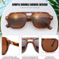 商品图片 42 | B0DSH2BVX5 | FEISEDY Polarized Aviator Sunglasses Men Women, Retro 70s Style Design - UV400 Protection, Driving & Daily Wear B0203