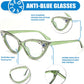 商品图片 26 | B0CQ55685Z | FEISEDY Diamond Blue Light Blocking Glasses Cat Eye Rhinestone Women Glasses Frame Anti Eyestrain Computer Eyewear B0070