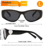 ÉÌƷͼƬ 4 | B0DHWVFXXY | FEISEDY Retro Oval Sunglasses UV400 Protection Retro Y2K Sunglasses B0234