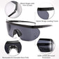 商品图片 58 | B096SD9GGG | FEISEDY Oversized Mirror Shield Sport 80s Sunglasses Ski Goggles Flat Top One Piece Futuristic Visor Women Men B2522