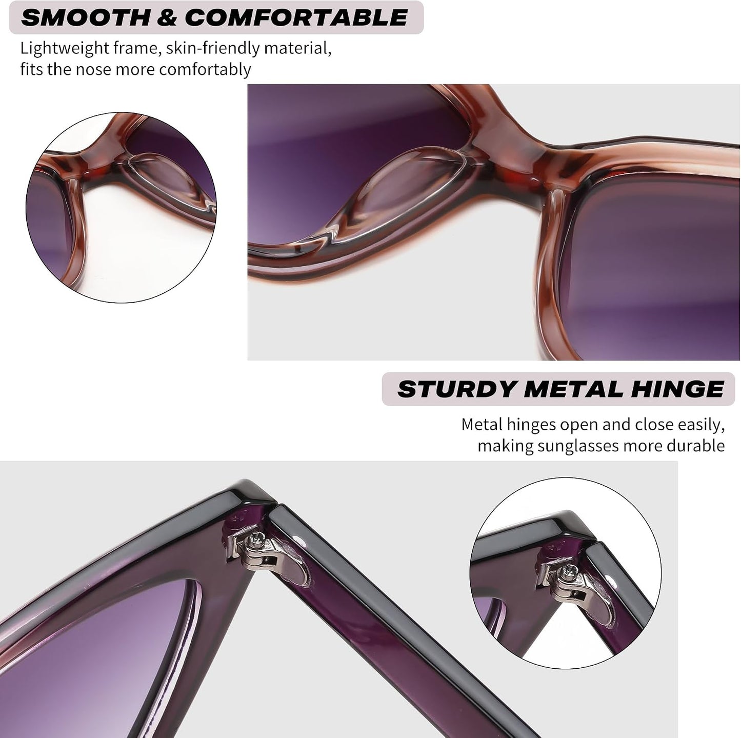 商品图片 11 | B0CYZG81R8 | FEISEDY Retro Cat Eye Sunglasses for Women UV400 Protection Small Vintage Chic Shades B0132