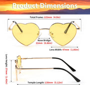 ÉÌƷͼƬ 31 | B0CGZFPWJZ | FEISEDY Polarized Heart Sunglasses for Women Men, UV400 Protection B2851