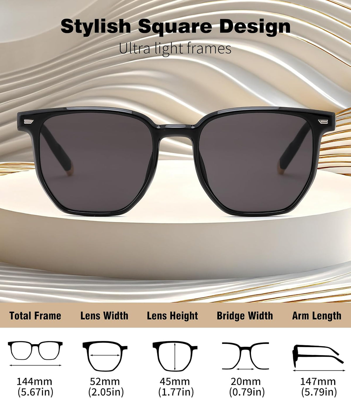ÉÌƷͼƬ 18 | B0F58QMH7Q | FEISEDY Retro Square Sunglasses Women Men Trendy Rectangle Shades Vintage Sun Glasses B0274