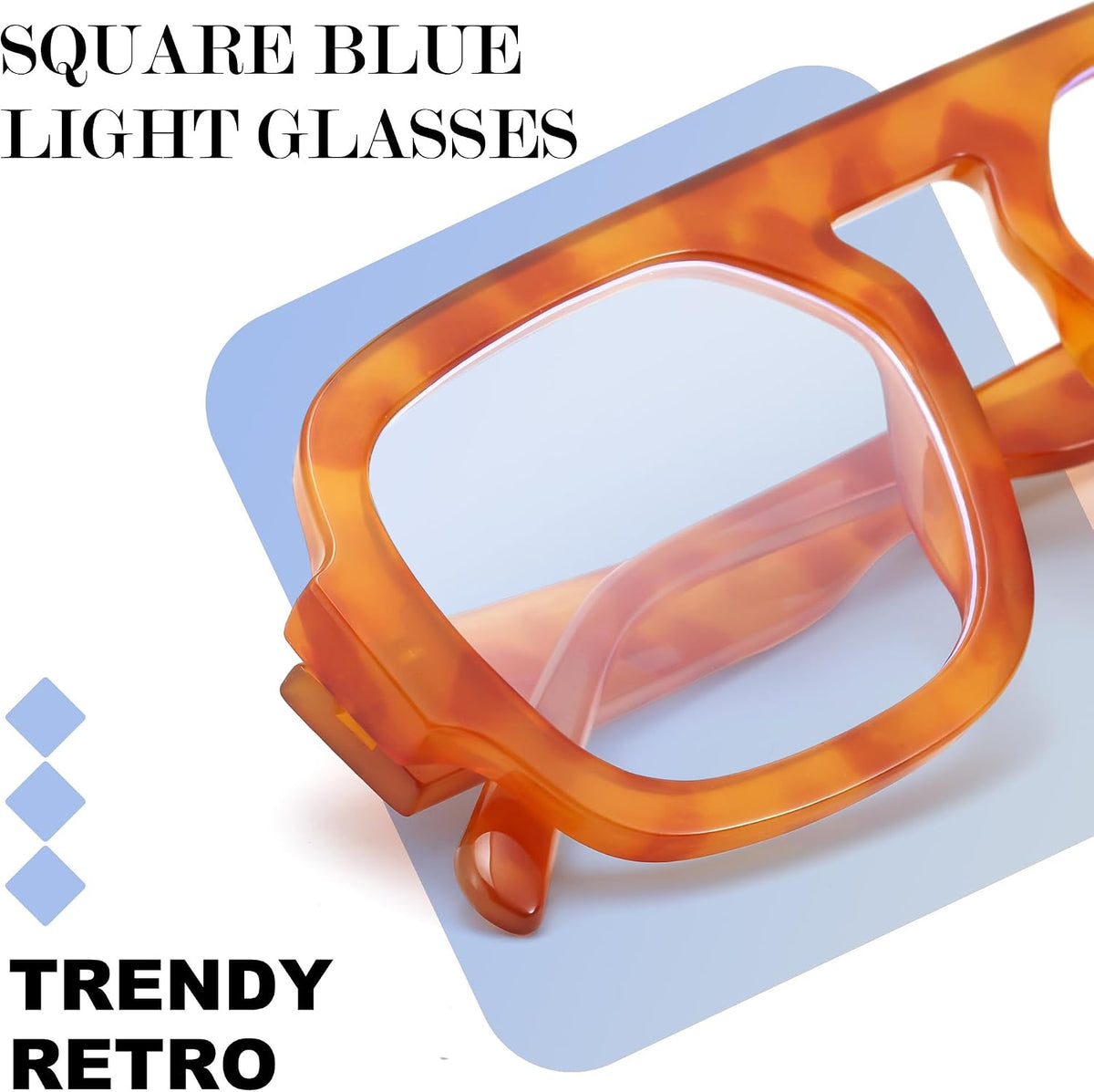 ÉÌƷͼƬ 17 | B0F26B3L2C | FEISEDY Fashion Aviator Blue Light Blocking Glasses for Woman Men B0285