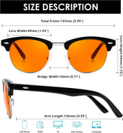 ÉÌƷͼƬ 46 | B0FQ5DRDJG | FEISEDY Orange Blue Light Blocking Glasses for Woman Men Amber Lenses Computer Gaming Glasses for Better Sleep