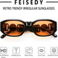 商品图片 71 | B0B5V7T75J | FEISEDY Retro Trendy Rectangle Sunglasses Women Men Narrow Shades B2322