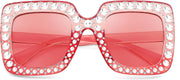 ÉÌƷͼƬ 17 | B0CFHLB4YT | FEISEDY Kids Sunglasses for Girls Oversized Square Sparkling Party Sun Glasses Lightweight Fashion Shades B0053