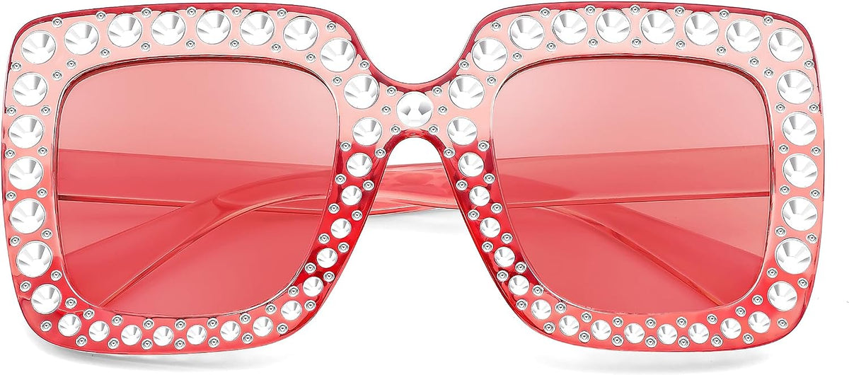 ÉÌƷͼƬ 17 | B0CFHLB4YT | FEISEDY Kids Sunglasses for Girls Oversized Square Sparkling Party Sun Glasses Lightweight Fashion Shades B0053
