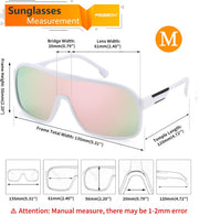 ÉÌƷͼƬ 7 | B0CWTZ9491 | FEISEDY Fashion Polarized Sunglasses Oversized One Piece Reflective Lens Sports Sun Glasses B0122
