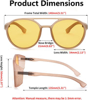 ÉÌƷͼƬ 35 | B0B6HWK6X1 | FEISEDY Classic Steampunk Sunglasses for Men Women Retro Round Gothic Shades Eyewear UV400 Protection B2957
