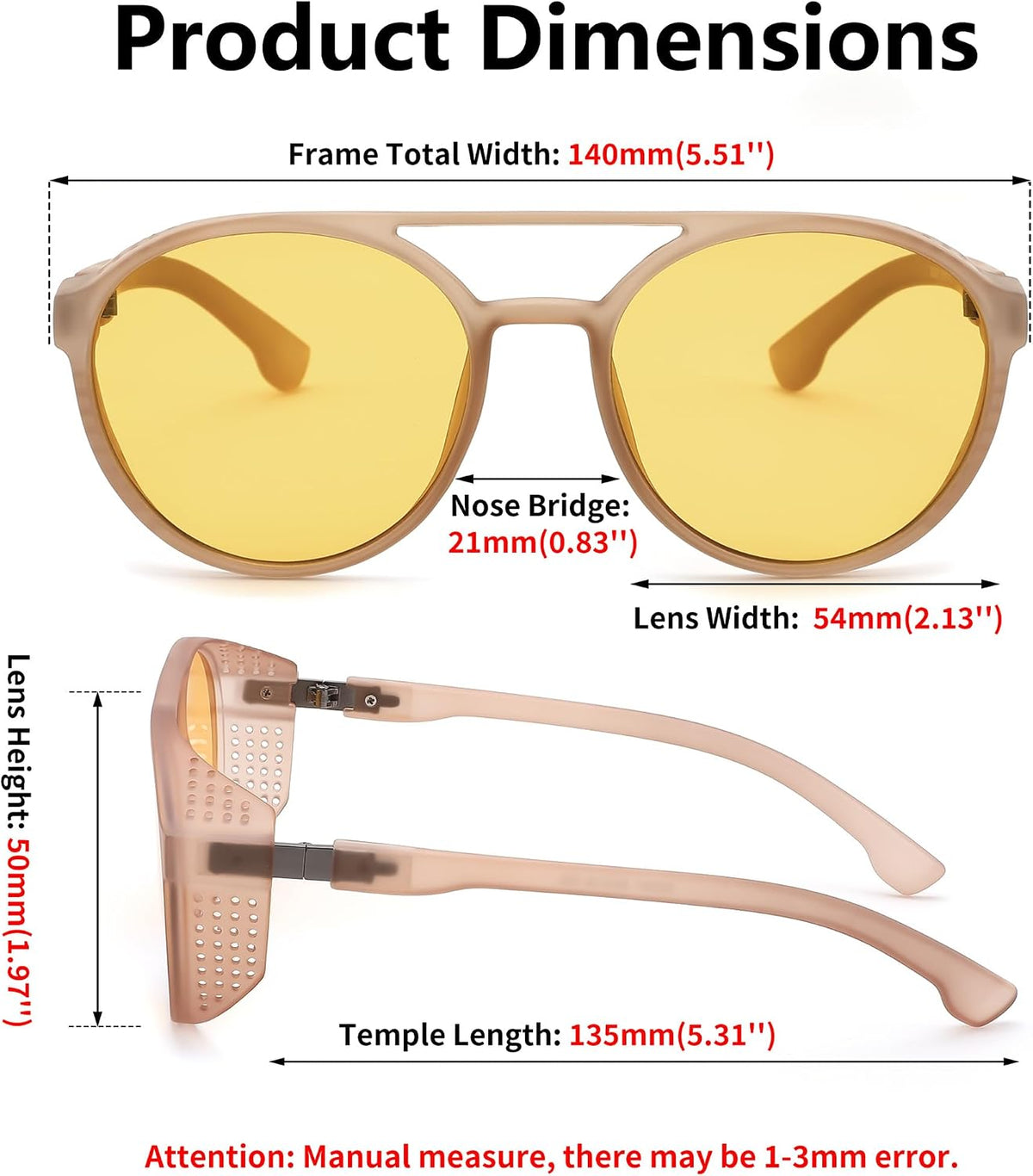 ÉÌƷͼƬ 35 | B0B6HWK6X1 | FEISEDY Classic Steampunk Sunglasses for Men Women Retro Round Gothic Shades Eyewear UV400 Protection B2957