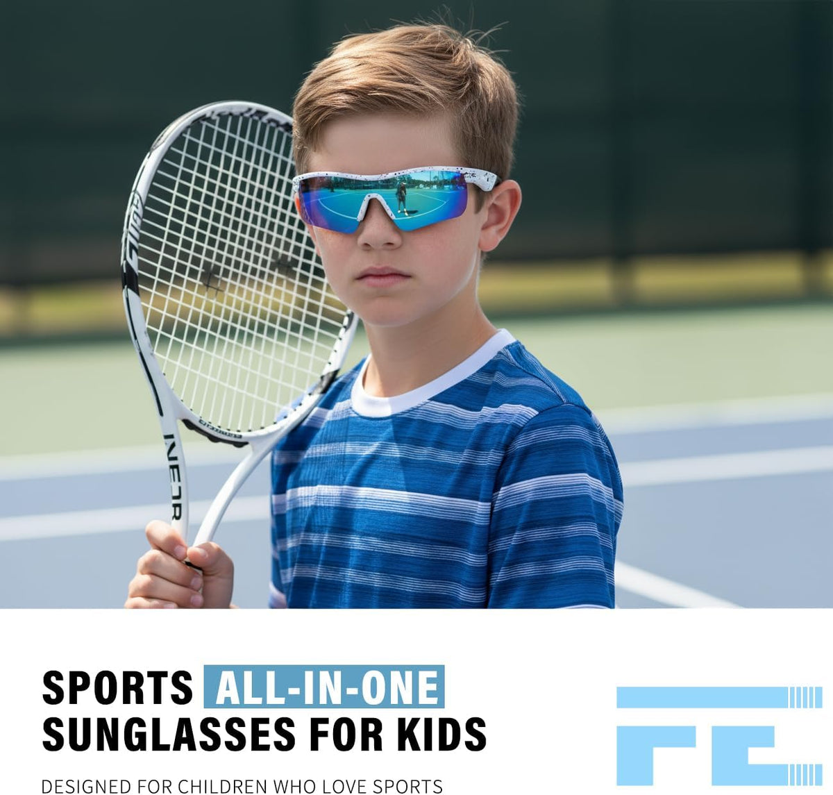 ÉÌƷͼƬ 66 | B07JZ18KMZ | FEISEDY Kids Polarized Sports Sunglasses, TR90 UV400 Baseball Cycling