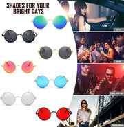 ÉÌƷͼƬ 8 | B0CHLX78KB | FEISEDY Retro Steampunk Sunglasses for Men Women, Round Metal Frame Gothic Vintage Style B2820