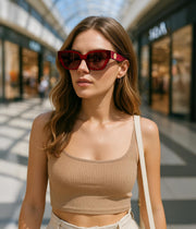 ÉÌƷͼƬ 41 | B0F8N6T6HM | FEISEDY Women's Polarized Cat Eye Sunglasses - UV400 Protection, Trendy Design for Driving & Daily Wear B0299