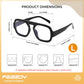 商品图片 6 | B0F26B3L2C | FEISEDY Fashion Aviator Blue Light Blocking Glasses for Woman Men B0285