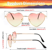 ÉÌƷͼƬ 12 | B0BP6HX1R6 | FEISEDY Polarized Heart Sunglasses Women Men Metal Frame Cute Lovely Glasses UV400 Protection B2375