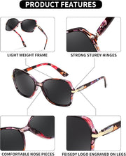 ÉÌƷͼƬ 66 | B09KC567VY | FEISEDY Womens Polarized Sunglasses UV400 Anti Glare Fashion Shades