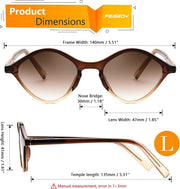 ÉÌƷͼƬ 11 | B0DJ6Y4Z5K | FEISEDY Sunglasses Womens Trendy Rectangle Retro Y2K Classic Sun Glasses Fashion Square UV400 Protection B0235