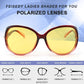 商品图片 47 | B08S7G8RRP | FEISEDY Oversized Polarized Sunglasses Women Men Large Shades B2730