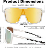 ÉÌƷͼƬ 28 | B0D2XDTT5X | FEISEDY Sports Cycling Sunglasses for Men Women, UV400 Protection Baseball Running Fishing Biking B0168