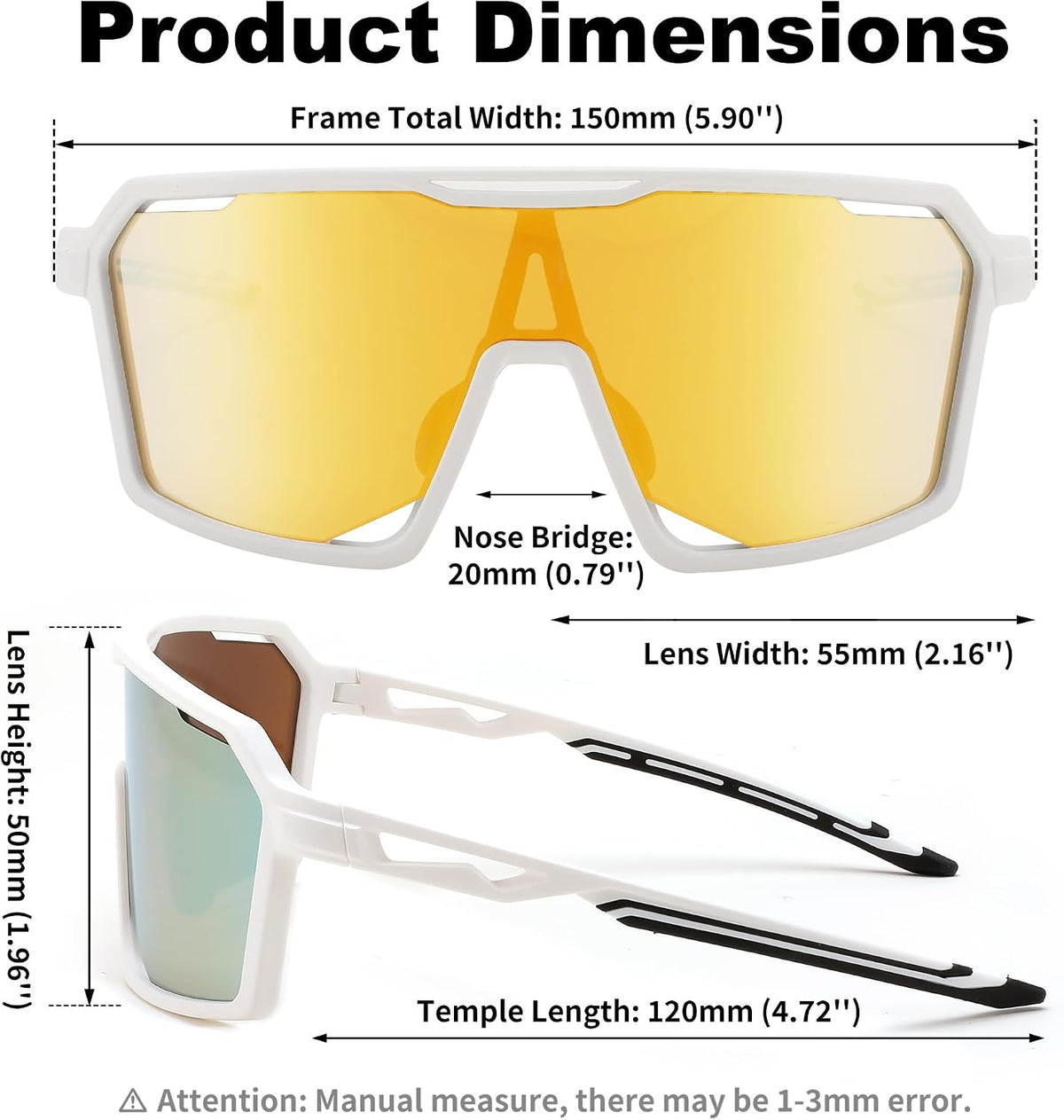 ÉÌƷͼƬ 28 | B0D2XDTT5X | FEISEDY Sports Cycling Sunglasses for Men Women, UV400 Protection Baseball Running Fishing Biking B0168