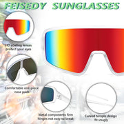 ÉÌƷͼƬ 4 | B0C5XNFKS9 | FEISEDY Men Women Sports Sunglasses Baseball Sun Glasses Cycling Fishing Running Trekking 80s 90s Youth Visor UV400 B2962