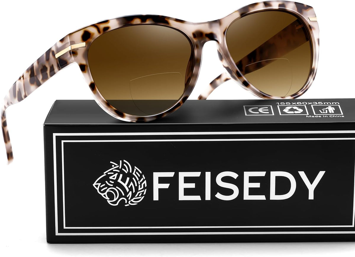 ÉÌƷͼƬ 26 | B0HDS914Y5 | FEISEDY Bifocal Sunglasses Reader Women Stylish Cat Eye Sun Readers B0392