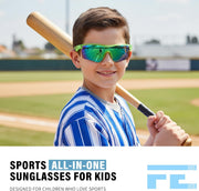 ÉÌƷͼƬ 42 | B07JZ18KMZ | FEISEDY Kids Polarized Sports Sunglasses, TR90 UV400 Baseball Cycling