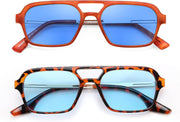 ÉÌƷͼƬ 37 | B0925V3NP4 | FEISEDY Vintage Square 70s Flat Aviator Sunglasses Women Men Metal Design Shades B2752