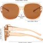 商品图片 21 | B0CPJ88KXS | FEISEDY Fit Over Glasses Sunglasses Polarized for Women Sunglasses Over Prescription Glasses Oversized UV Protection B1114