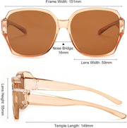 ÉÌƷͼƬ 21 | B0CPJ88KXS | FEISEDY Fit Over Glasses Sunglasses Polarized for Women Sunglasses Over Prescription Glasses Oversized UV Protection B1114