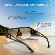 ÉÌƷͼƬ 23 | B09L4V27YS | FEISEDY Square Oversized Sunglasses for Men Women Flat Top B2765