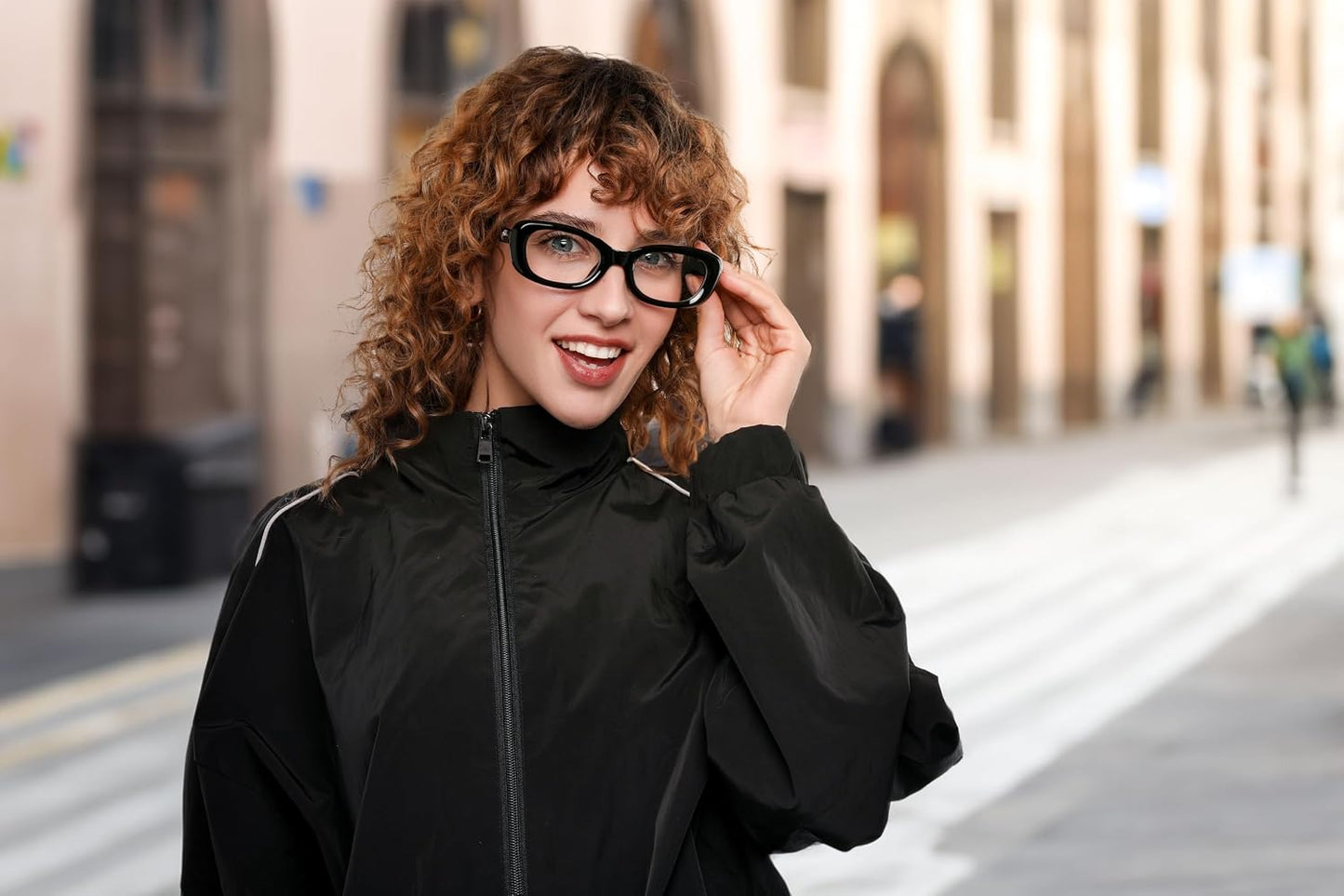 商品图片 29 | B0DD6M5F2B | FEISEDY Retro Oval Blue Light Blocking Glasses for Women Nerd Fake Glasses Y2k Small Eyewear Frame B0229