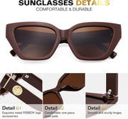 ÉÌƷͼƬ 36 | B0F8N6T6HM | FEISEDY Women's Polarized Cat Eye Sunglasses - UV400 Protection, Trendy Design for Driving & Daily Wear B0299
